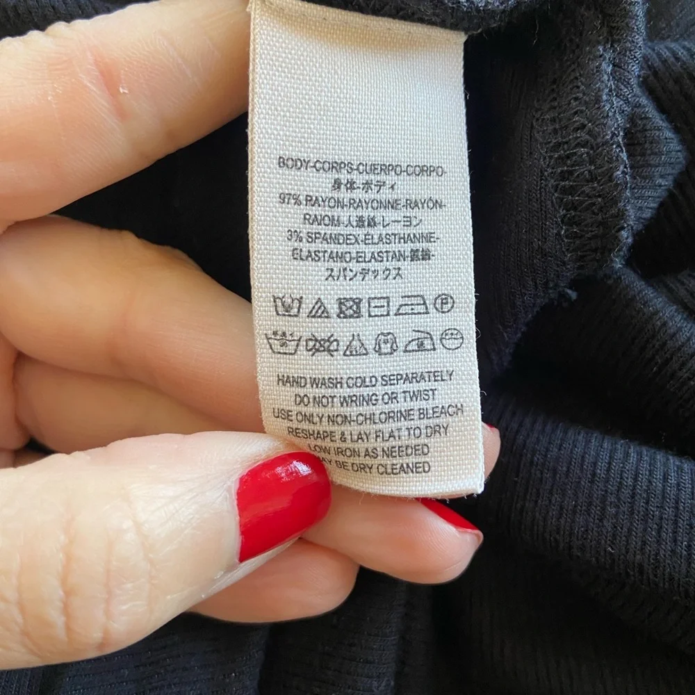 Free People Uptown Turtleneck Plunging Top